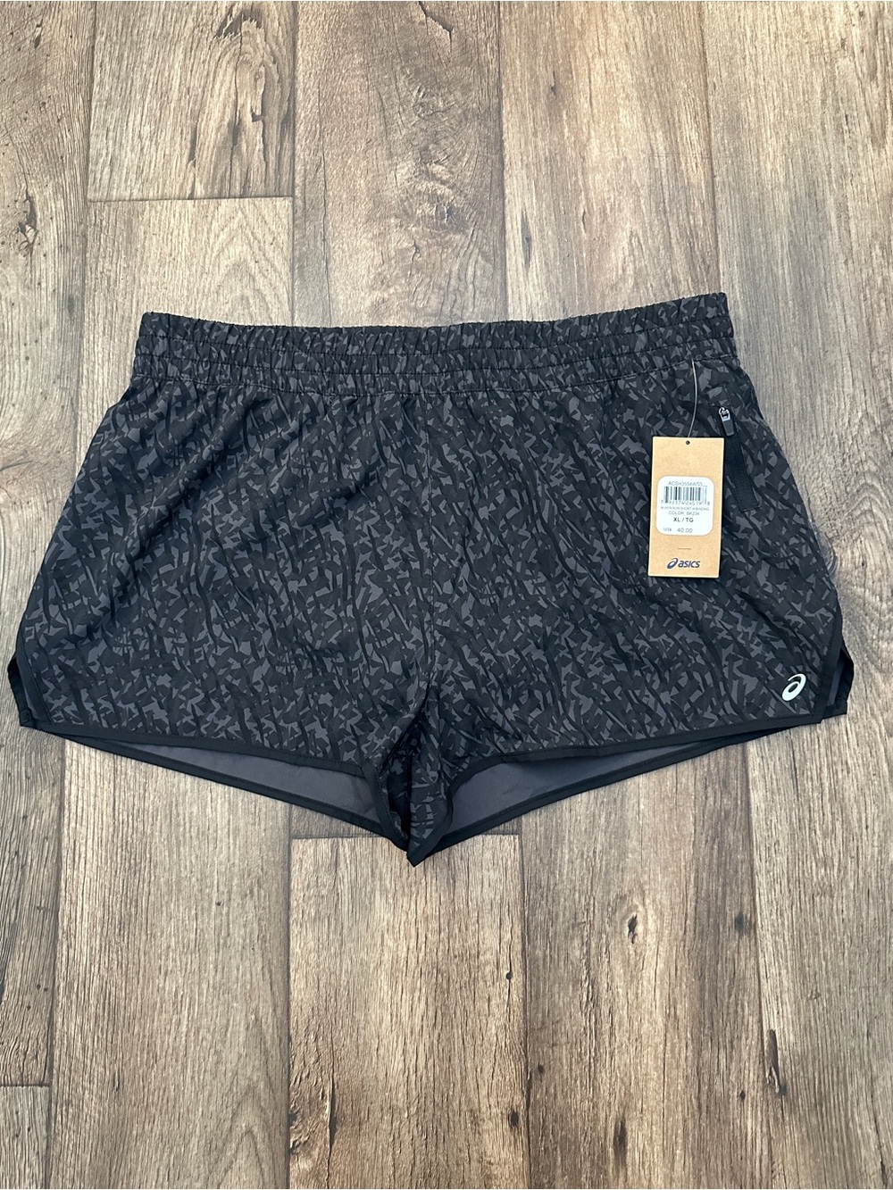 ASICS Running Athletic Lined Shorts Women’s Size XL Black Gray